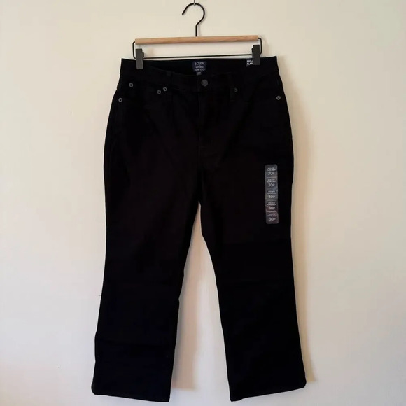 NWT J. Crew Mid-Rise Flare Crop All-Day Stretch Size 30P - Picture 3 of 6